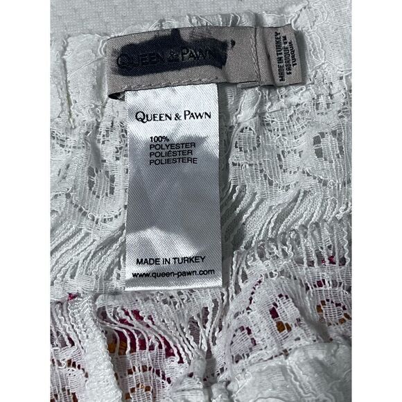 NEW!! QUEEN & PAWN Kea Lace Embroidered Short in Orange Size Medium - Picture 6 of 9